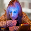 Woman Using Seasonal Affective Disorder (SAD) Light